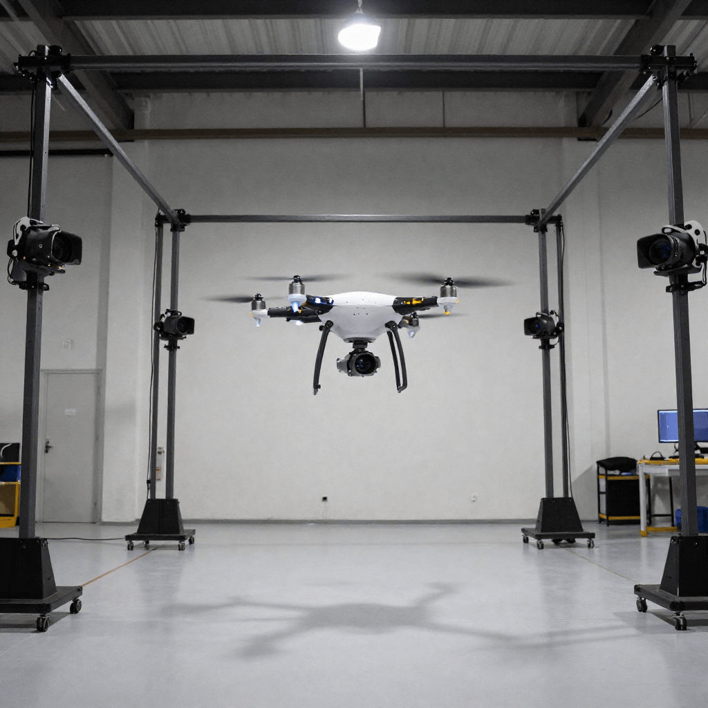 Captura movimiento drones Vicon en laboratorio